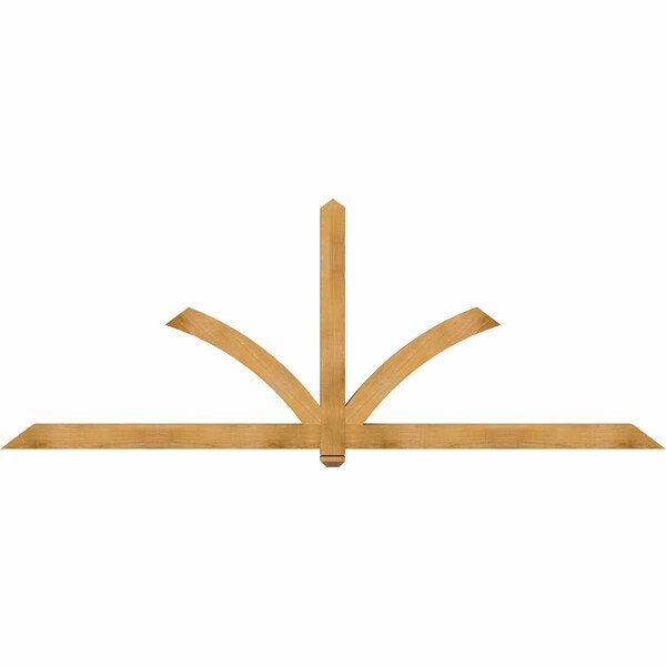 Ekena Millwork Redmond Rough Sawn Timber Gable Bracket, Western Red Cedar, 108"W x 40"H x 4"D x 4"F, 9/12 Pitch GBW108X40X0404RED00RWR - main